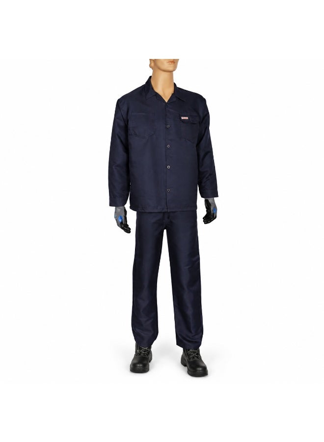 Workland Pant & Shirt Set Navy Blue – Industrial Safety Workwear Uniform for Construction, Factory, Engineering, Maintenance & Workshop - Image 1