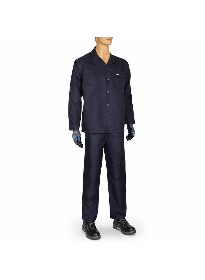 Workland Pant & Shirt Set Navy Blue – Industrial Safety Workwear Uniform for Construction, Factory, Engineering, Maintenance & Workshop - Image 3