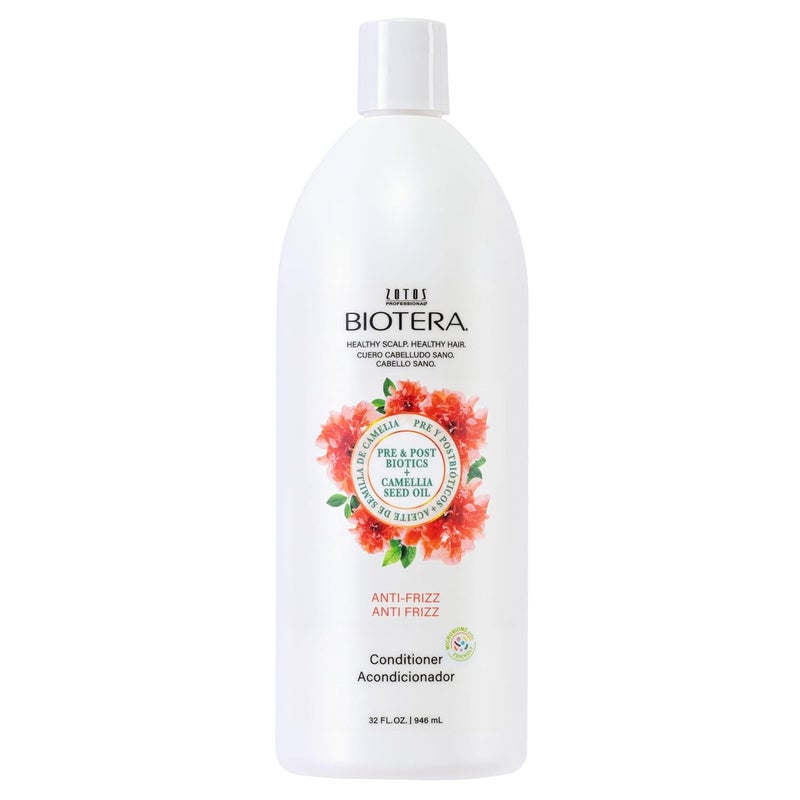 Biotera Anti Frizz Smoothing Conditioner | Smooths & Controls Frizzy, Unruly Hair | Microbiome Friendly | Vegan & Animal Test Free | Paraben Free | Color-Safe