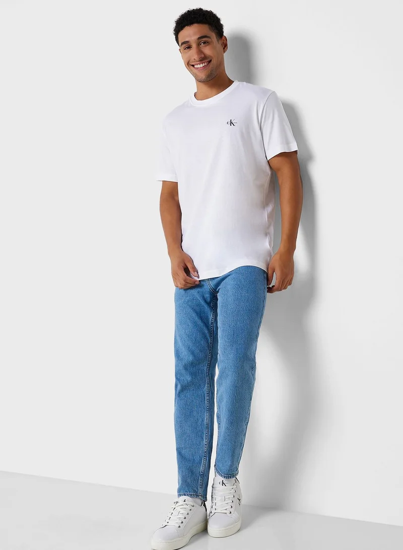 Calvin Klein Jeans 2 Pack Monogram Crew Neck T-Shirt