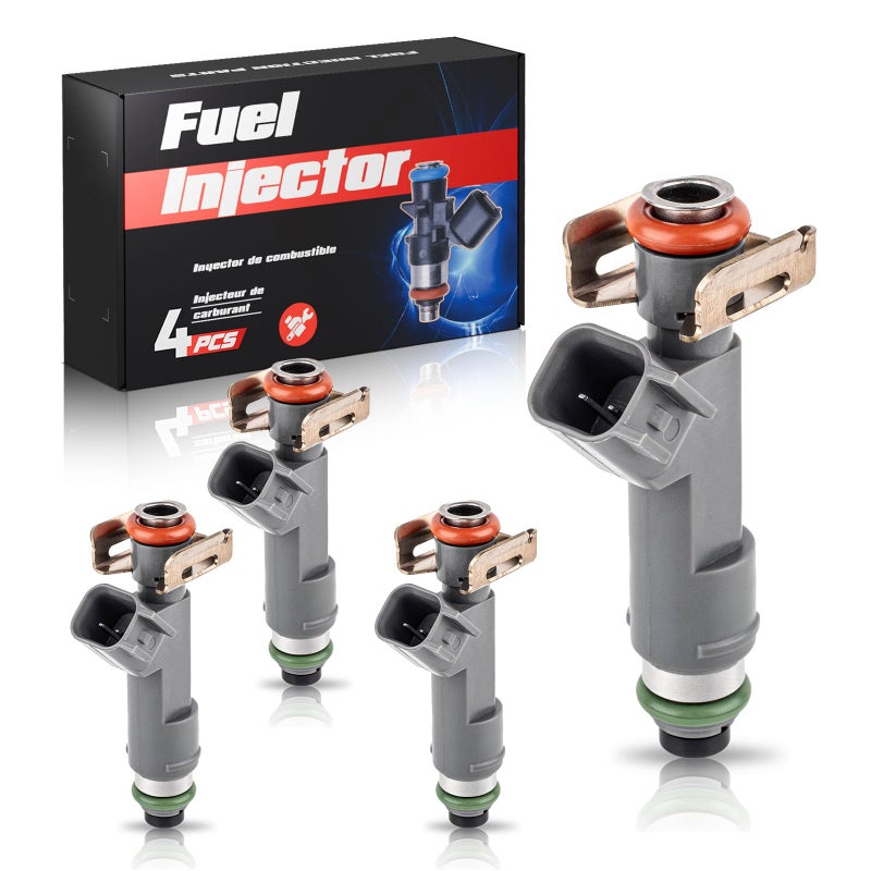 ENA 12 Holes Fuel Injectors Compatible with Chevrolet Chevy HHR Malibu Pontiac G6 2009 2010 2011 2012 L4 24L Replacement for FJ1064 12613163 12613412 4G2251 67671 8002100N M1409 Set of 4 - Image 2