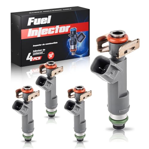 ENA 12 Holes Fuel Injectors Compatible with Chevrolet Chevy HHR Malibu Pontiac G6 2009 2010 2011 2012 L4 24L Replacement for FJ1064 12613163 12613412 4G2251 67671 8002100N M1409 Set of 4 - Image 1