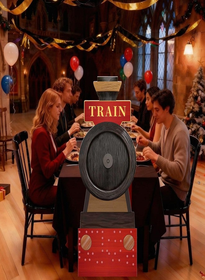 Oudain 1 Set Magical Wizard Train Party Decorations Magical Themed Classroom Decoration Cardboard Express Train with Red Tablecloth for Magic Wizard Birthday Baby Shower Party Photo Props Background - Image 5
