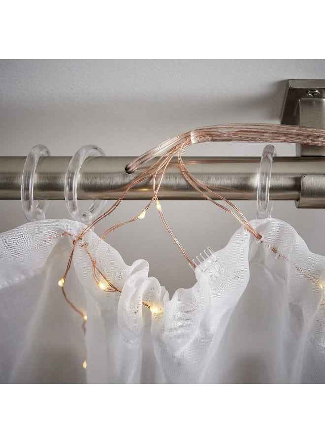 LED Curtain String Lights, Warm White Decorative Fairy Lights for Windows and Walls - Image 1