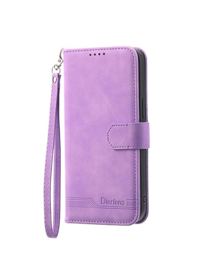 اس-توب جراب لهاتف Samsung Galaxy S25 Edge 5G Dierfeng Dream Line TPU جراب هاتف هجين من جلد البولي يوريثان - Image 2