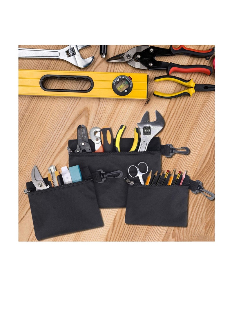 Y&D - Tool Bags Canvas, Small or Heavy Duty Organizer, Parts Organizer Bag, with Zipper & Carabiner Clip, Pouches For Men/Car/Motorcycle - Image 1