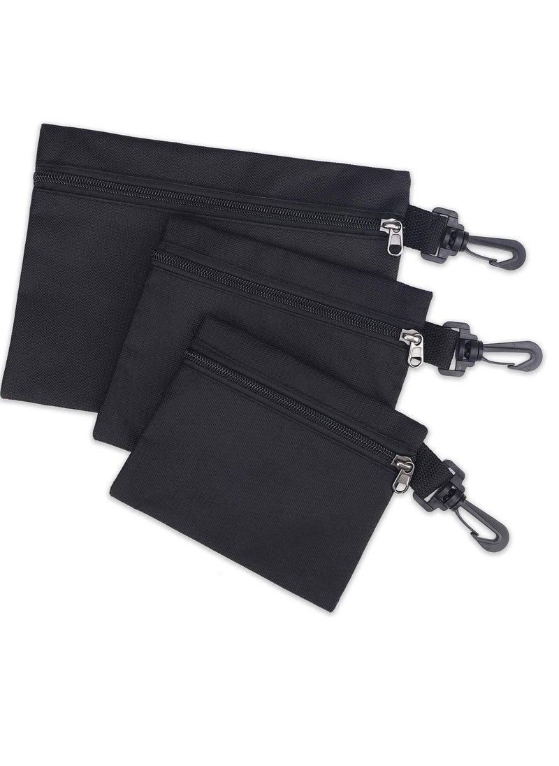 Y&D - Tool Bags Canvas, Small or Heavy Duty Organizer, Parts Organizer Bag, with Zipper & Carabiner Clip, Pouches For Men/Car/Motorcycle - Image 1