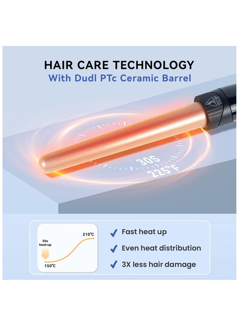 PANDA JOJO Tapered Curling Curler, Ceramic Hair Wand Curling Iron 19-25mm Beachy Waves, Hair Curler with LCD Display | Glove Include - Image 5