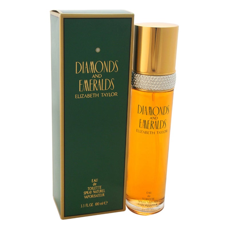 ELIZABETH TAYLOR Diamonds & Emeralds Eau de Toilette Splash, 3.4 Ounce - Image 1