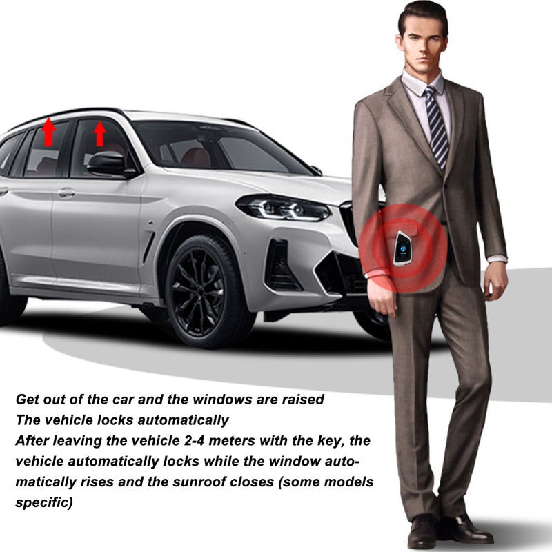 Smart LCD Key + Zinc Alloy Frame + Keyless Door Unlock - Long Standby Time LCD Screen Key Fob for Car Owners - Image 4