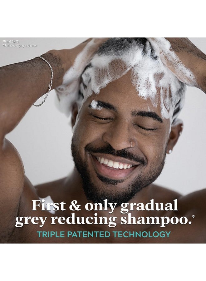 جست فور من شامبو Just for Men Control GX Grey Reducing للشعر الخشن، لون شعر تدريجي للرجال، 4 أونصة سائلة (عبوة من قطعة واحدة) - Image 5