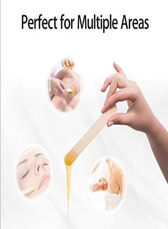 ROODILES Premium Wooden Wax Sticks for Hair Removal - Smooth, Hygienic & Salon-Quality at Home! Pack of 200 Pieces (PACK OF 2 box) - Image 2