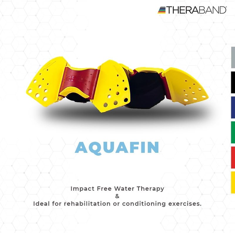 TheraBand مجموعة تمارين ثيراباند أكوافينز لمقاومة الماء مع زعانف وحقيبة شبكية - Image 5