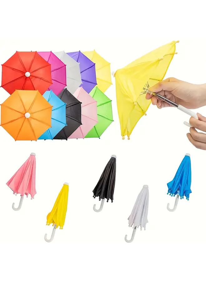 1 Mini Umbrella 18 Inch Doll Accessory Adjustable Sun And Rain Umbrella Suitable For 1 4 1 3 Scale BJD Dressup Purple - Image 1