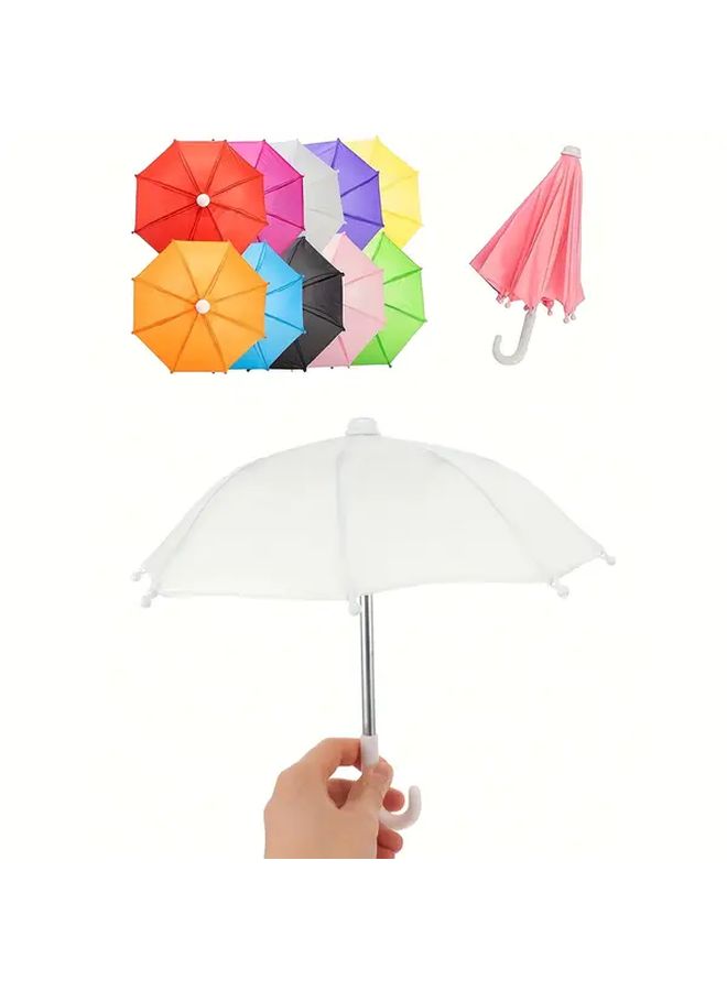 1 Mini Umbrella 18 Inch Doll Accessory Adjustable Sun And Rain Umbrella Suitable For 1 4 1 3 Scale BJD Dressup Purple - Image 3