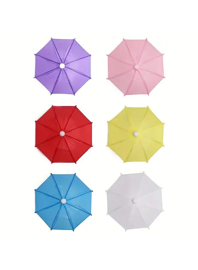 1 Mini Umbrella 18 Inch Doll Accessory Adjustable Sun And Rain Umbrella Suitable For 1 4 1 3 Scale BJD Dressup Purple - Image 4