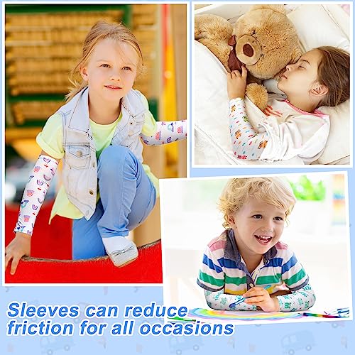 Bonuci 12 Pairs Elastic Eczema Sleeves for Kids Arm or Leg Toddler Scratch Arm Sleeves Eczema Wet Wraps UV Protection(Small) - Image 5