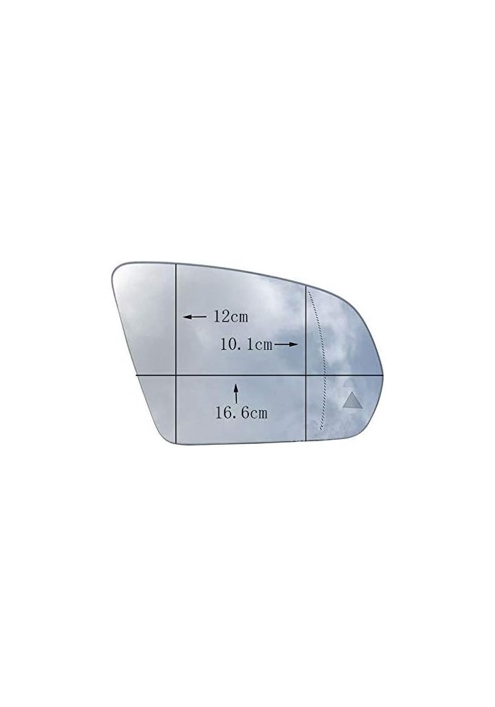Wivplex Heated Blind Spot Warning Rear Mirror Glass for Mercedes-Benz - Image 2