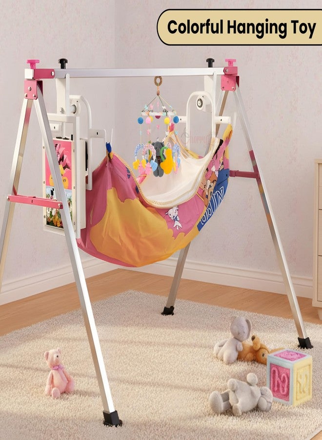 CHERRYLAND Baby Crib Musical Hanging Toy | Colorful Plush Bear & Butterfly Mobile for Newborns | Rotating Music Bell, Nursery Decor (Multicolor) - Image 5