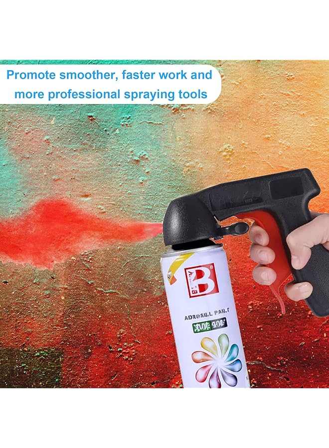 Excefore Spray Can Trigger Grip Handle, 2 Pcs Spray Can Aerosol Trigger Gun Grip, Instantly Converts Spray Cans Into Airbrush, Universal Spray Gun Tool Holder For Paint Sprays Adapter - Image 4