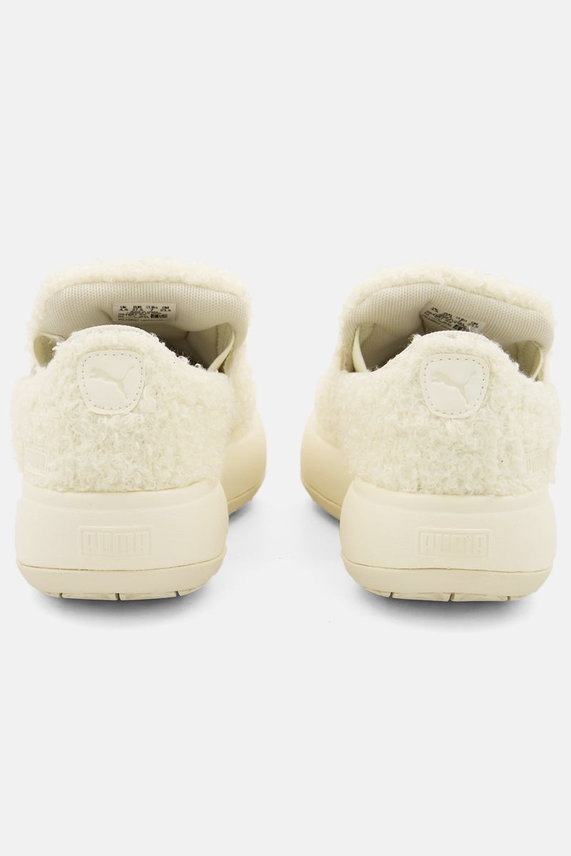 PUMA Women Suede Mayu Slip On Teddy Outdoor Shoes, Off White  - Image 2