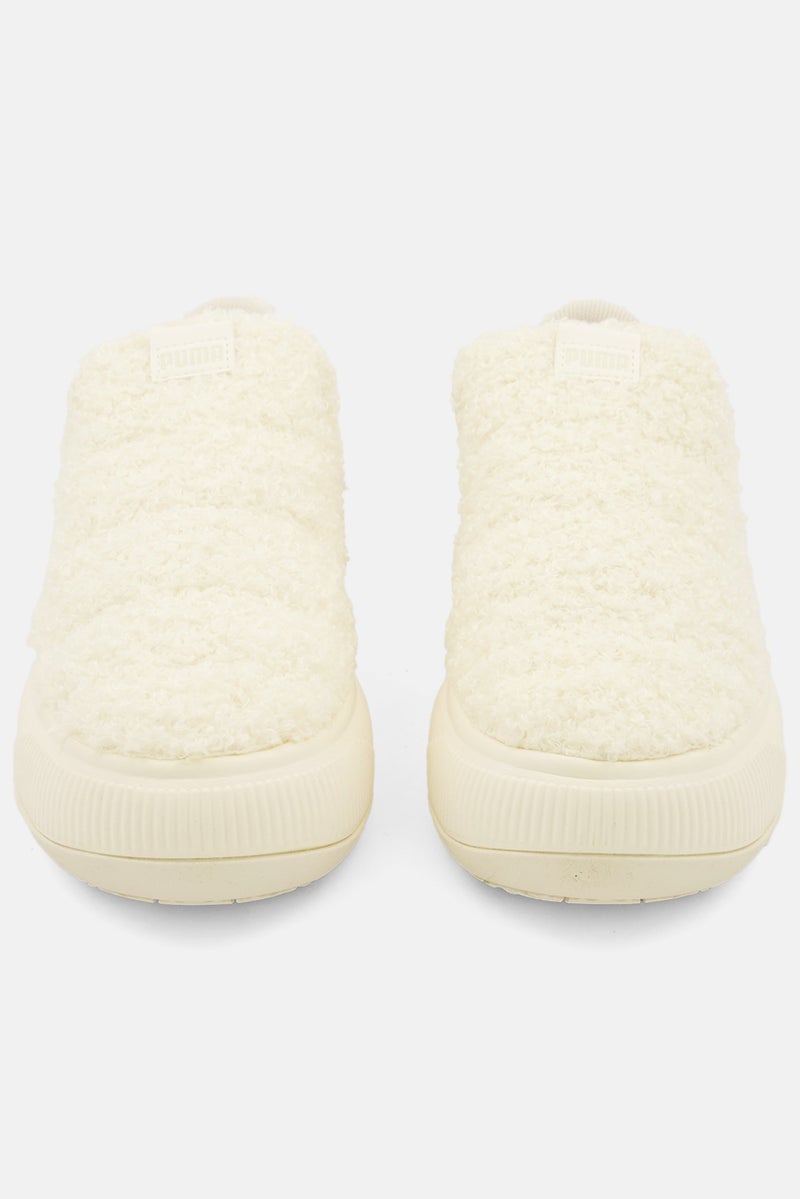 PUMA Women Suede Mayu Slip On Teddy Outdoor Shoes, Off White  - Image 3