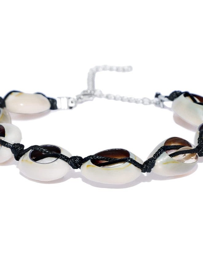 OOMPHelicious Jewellery Combo of 2 Sea Shell Charm Bohemian Fashion Anklet For Women & Girls - Image 4