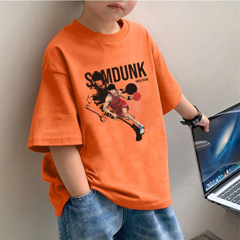 2381# Summer Boys Children'S Wear Short-Sleeved T-Shirt Cotton Medium And Large Children'S Breathable Round Neck Half-Sleeved Summer Top - Image 4