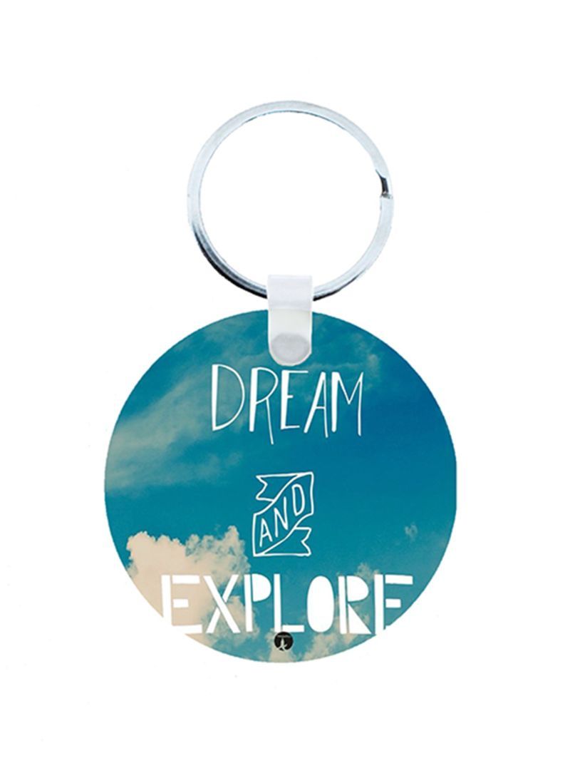 English Phrases Wooden Keychain