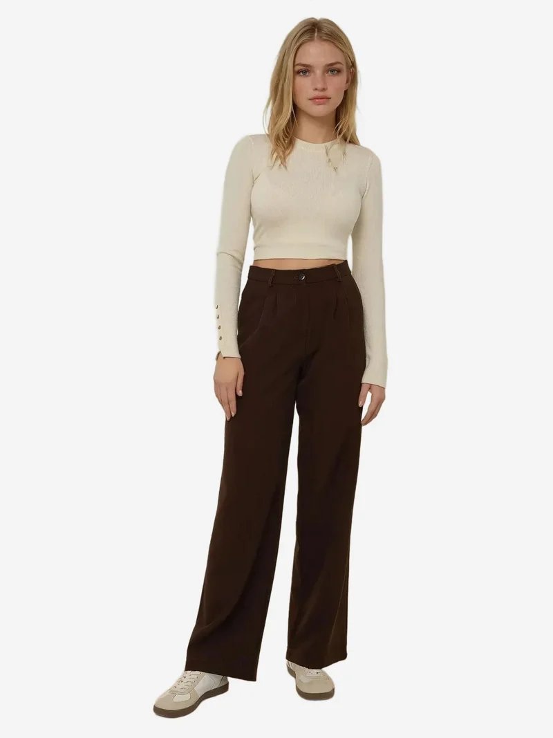 HICCUP Wide Leg Casual Trousers