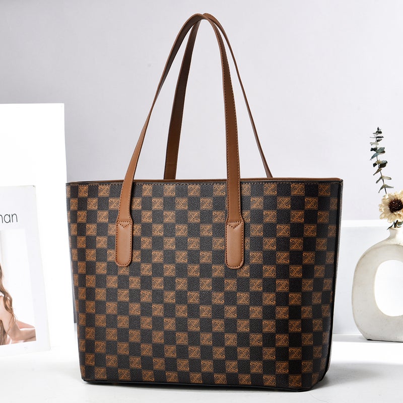 Tote Bag Classic Checkerboard Handbag Small Round Bag Hanging Ornaments Shoulder Bag Taizhou Women'S Bag Bags - Image 3