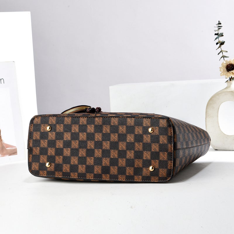 Tote Bag Classic Checkerboard Handbag Small Round Bag Hanging Ornaments Shoulder Bag Taizhou Women'S Bag Bags - Image 5