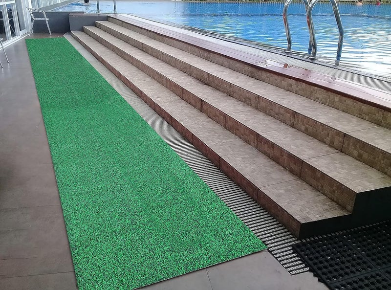 VNQ! Cushion Noodle Mat for Home Entrance, Heavy Indoor Outdoor Anti Slip PVC Floor Mat for Bedroom, Kitchen, for Bathroom, Doors, Office, Door Mat, Bath Mat Colour Green|(4X3 Feet) - Image 3