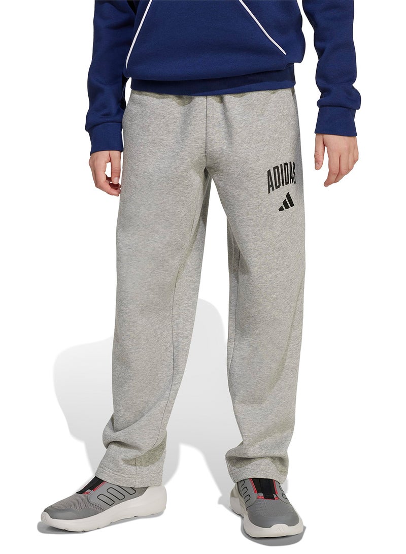 adidas بنطلون شبابي أساسي للموسم بطباعة جامعية - Image 1