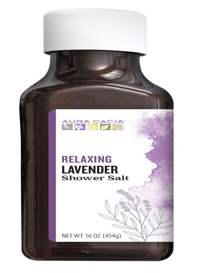 Aura Cacia Relaxing Lavender Shower Salts | 16 oz. - Image 1
