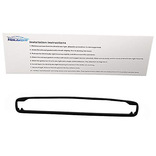 MbuyDIY 3rd Third Brake Light Gasket Seal Compatible with 19992006 Chevy Silverado 1500 2500 3500 GMC Sierra 1500HD 2500HD 3500HD High Mount Stop Lamp Assembly SingleSided Adhesive