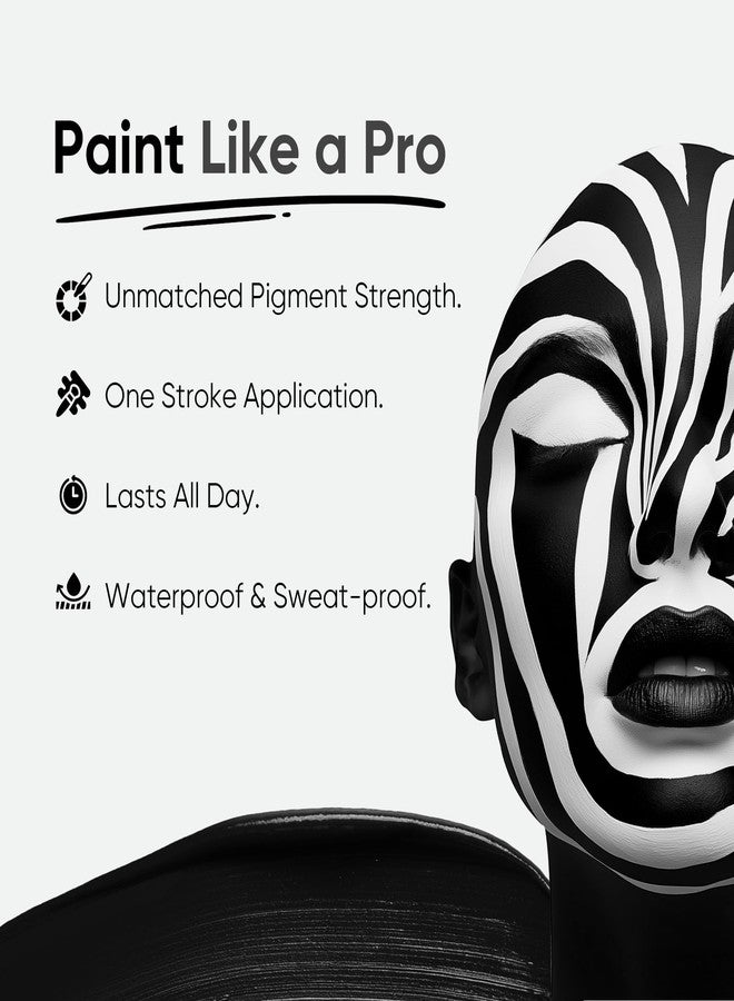 Blue Squid PRO Black Face Paint Stick - Waterproof Body Paint for Adults & Kids Eye Black Baseball, Eyeblack Softball - Vegan Hypoallergenic Twist-Up Non-Toxic Makeup Stick for Cosplay, Sports & SFX - Image 2