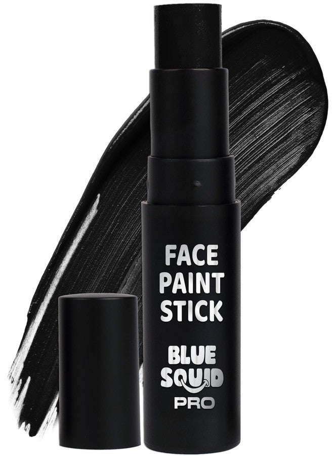 Blue Squid PRO Black Face Paint Stick - Waterproof Body Paint for Adults & Kids Eye Black Baseball, Eyeblack Softball - Vegan Hypoallergenic Twist-Up Non-Toxic Makeup Stick for Cosplay, Sports & SFX - Image 1