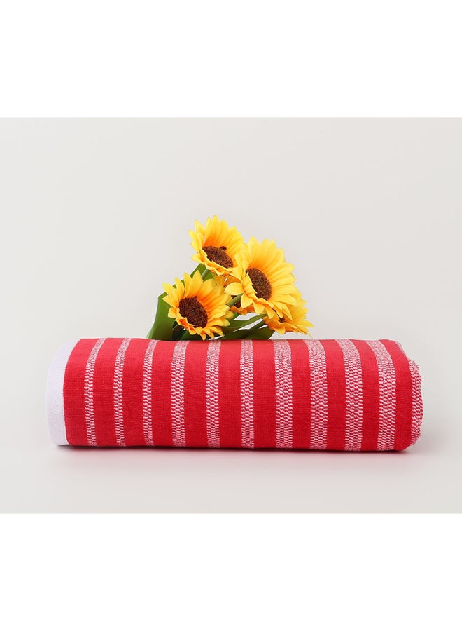 White Rose Towel OASIS S - 450 GSM - 100% Cotton Velour - Bath Sheet 80x160 cm -MultiColour - Modern Stripe Design - Luxury Touch - Extra Absorbent - Image 1