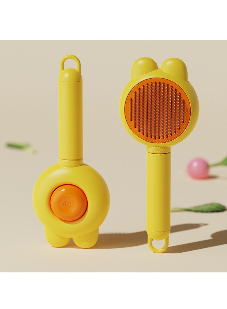 مشط تنعيم شعر القطط/الكلاب الأليفة، مشط تنظيف الشعر العائم/تدليك البراغيث. - Image 4