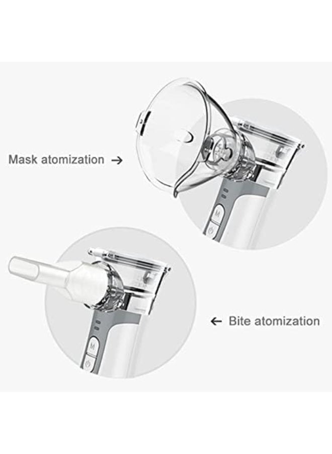 Generic - Automatic Steam Inhaler Portable Handheld Mini Vaporizers – Ultrasonic Cool Mist Machine with USB Cable, 2 Masks, and 2 Batteries - Image 1