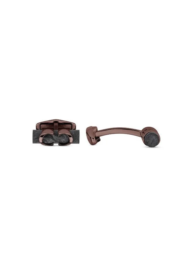 شيروتي 1881 Tuberutii  Black and Brown Cufflinks for Men