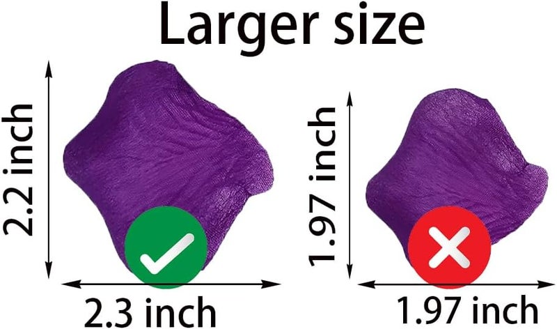ATFL 0.45 Pound Purple Rose Petals, 2500 Pcs Purple Flower Petals for Purple Wedding Decorations, Fake Silk Rose Flower Pedals for Romantic Night for Her Set（Purple Blue,2.3'' - Image 1