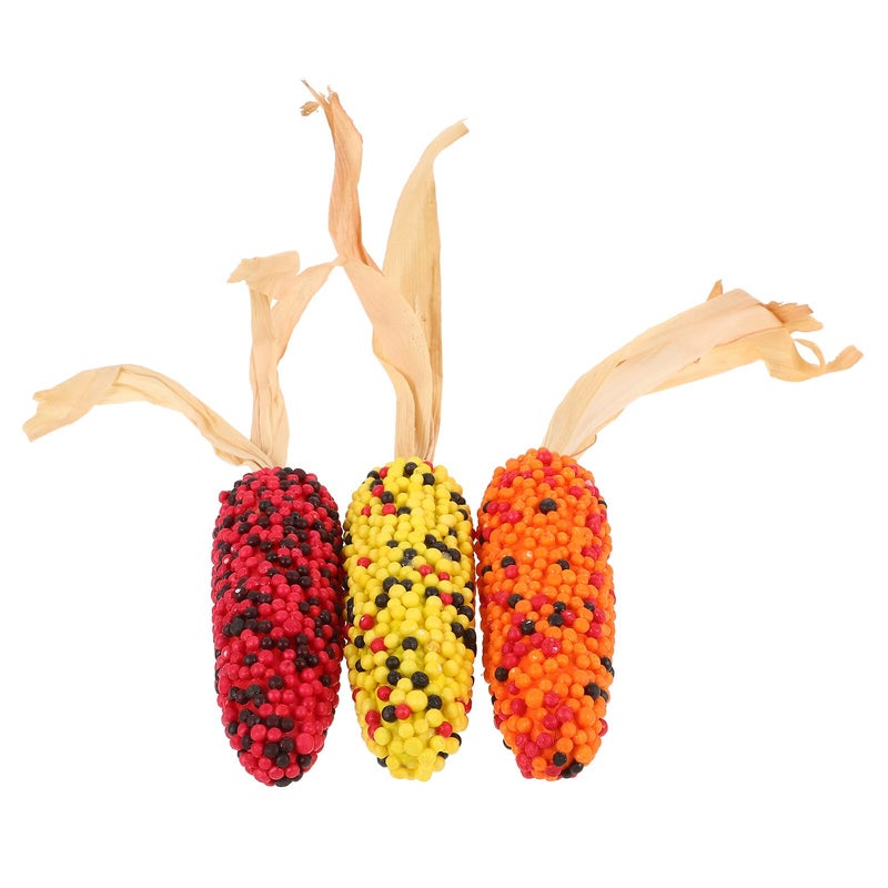 3Pcs Realistic Artificial Corn Models Foam Fall Harvest Decoration Kitchen Home Display Photography Props - Image 2
