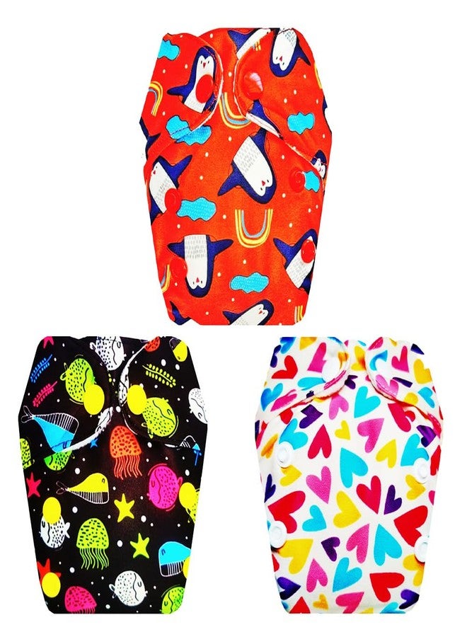 Dumbledo Premium Newborn Cloth Diaper with Integrated Soaker (Pack of 3) | Dry Feel and Comfortable | Breathable | Travel Friendly | Ideal for Toddlers | 0 - 4 Months | Unisex Baby - Image 1