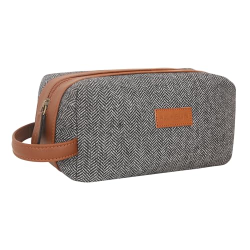 Hamelin Toiletry Bag Shaving Kit Organiser | Travel Friendly Shaving & Makeup Pouch | Toiletry Kit for Men and Women | Dopp Kit | All in One Stylish Organizer for Beauty Essentials | Toiletry Case - Image 1