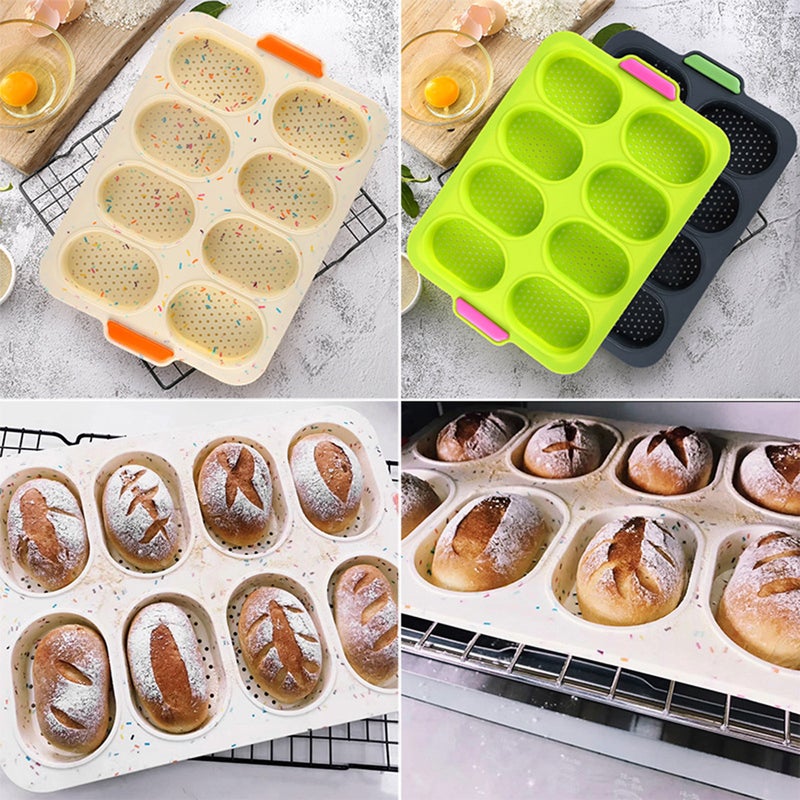 🍳 قالب خبز صغير من السيليكون لفافة فرنسية من السيليكون للطهي عالي الجودة غير لاصق للمطبخ المنزلي - Image 2
