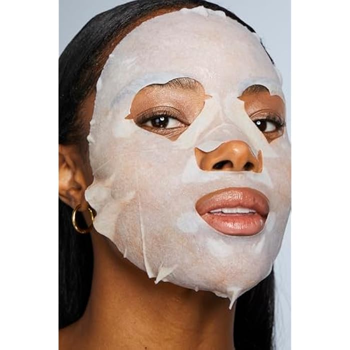 Pacifica Sheet Face Mask - Vegan Collagen Hydrate & Plump with Cucumber & Aloe – Moisturizing Mask for Dry & Aging Skin - Clean Beauty Vegan & Cruelty-Free Dermatologist Tested - Image 3