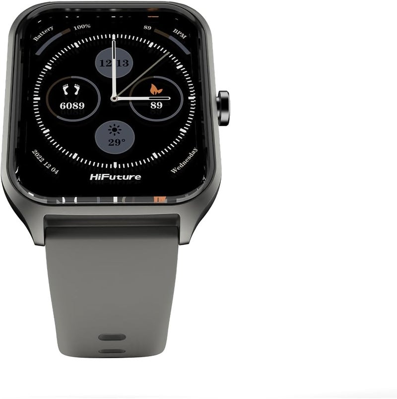HiFuture Ultra2 Pro Smartwatch – Grey | 1.78" AMOLED Display, Bluetooth Calling, 7-Day Battery, IP68 Waterproof - Image 2
