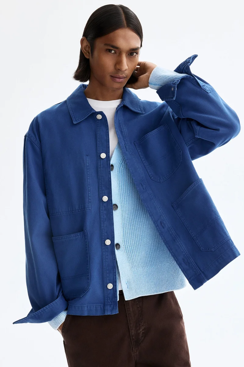 اتش اند ام جاكيت خفيف من قماش الكانفاس